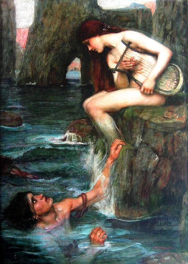 John William Waterhousi maal „Sireenid”, 1900
